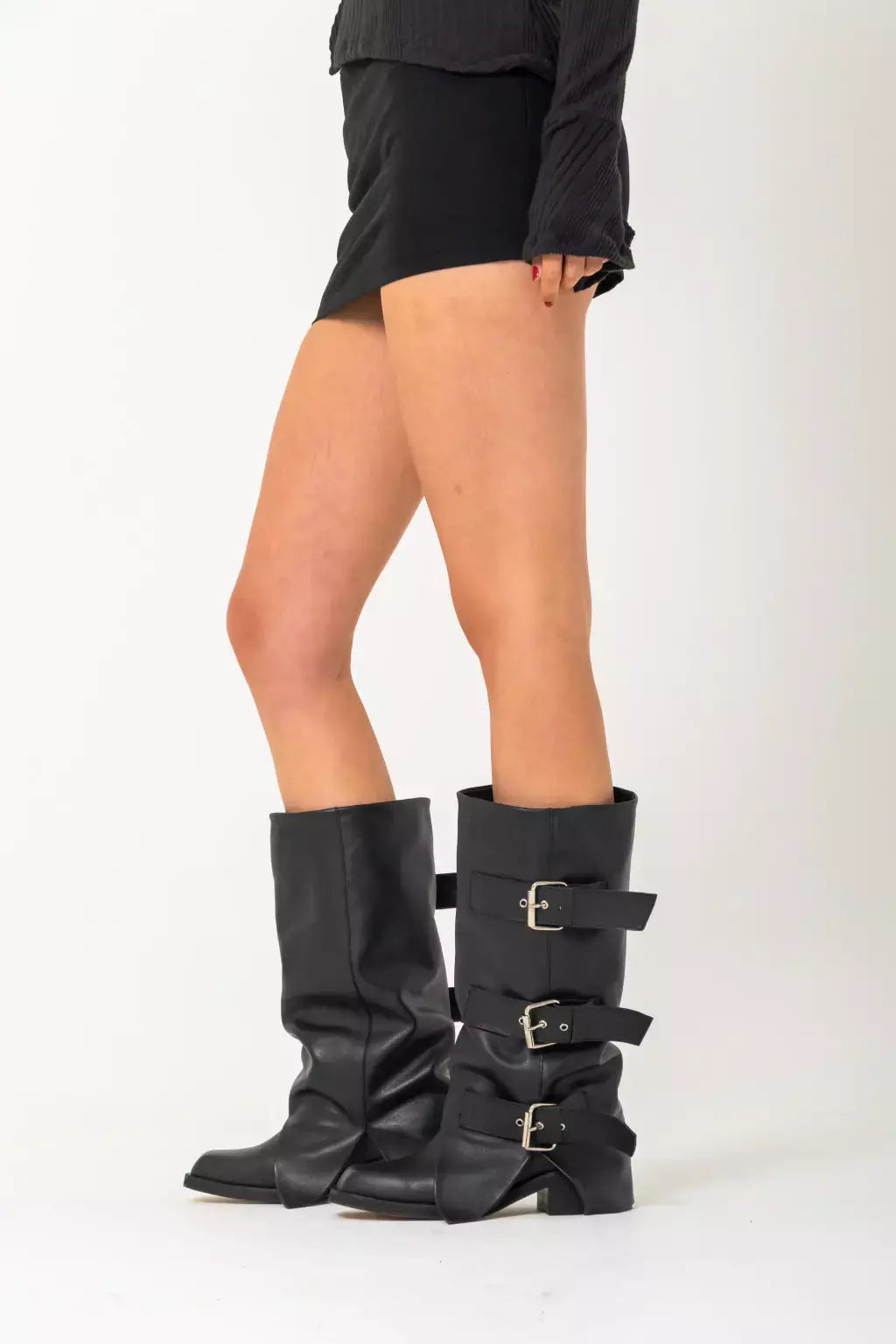 Botas New York Negras Cuero PRE VENTA
