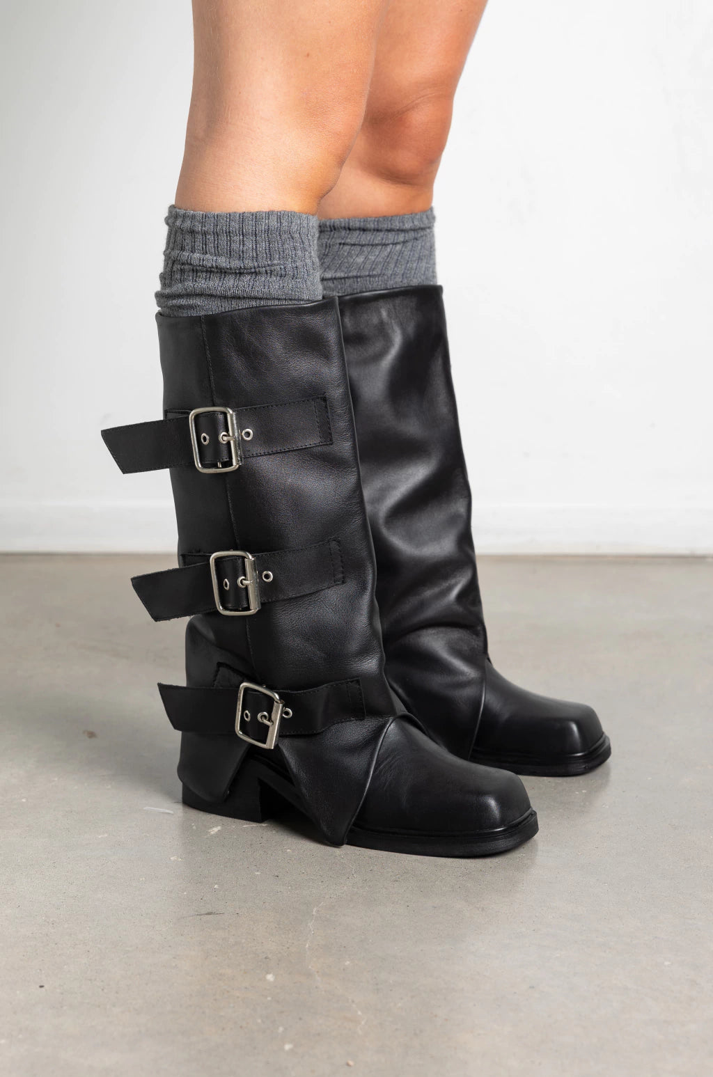 Botas New York Negras Cuero PRE VENTA