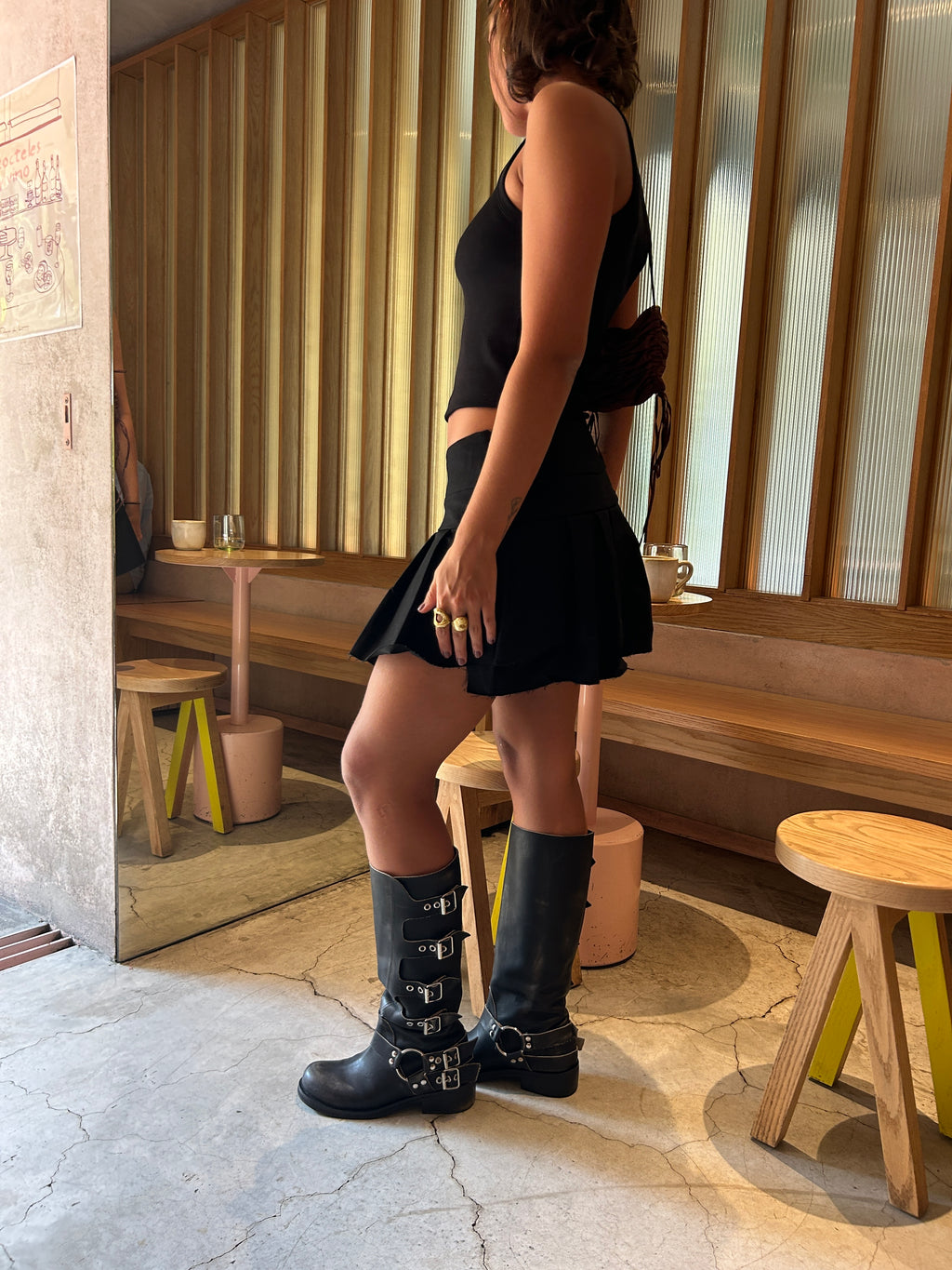 Botas Tati Cuero Negras