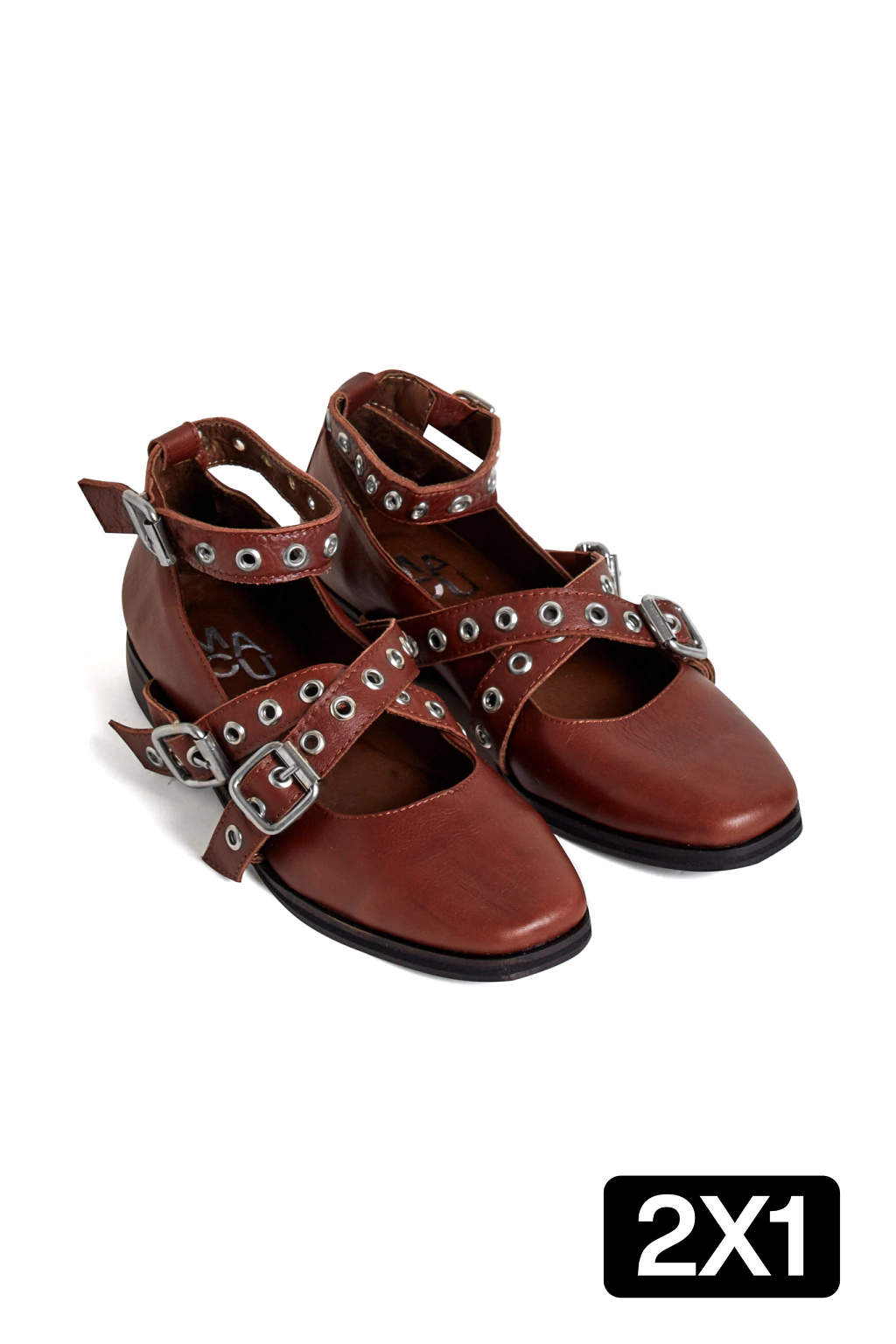 Chatas Joly Chocolate Cuero (2x1)