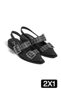 Chatas Valencia Cuero Negras (2x1)