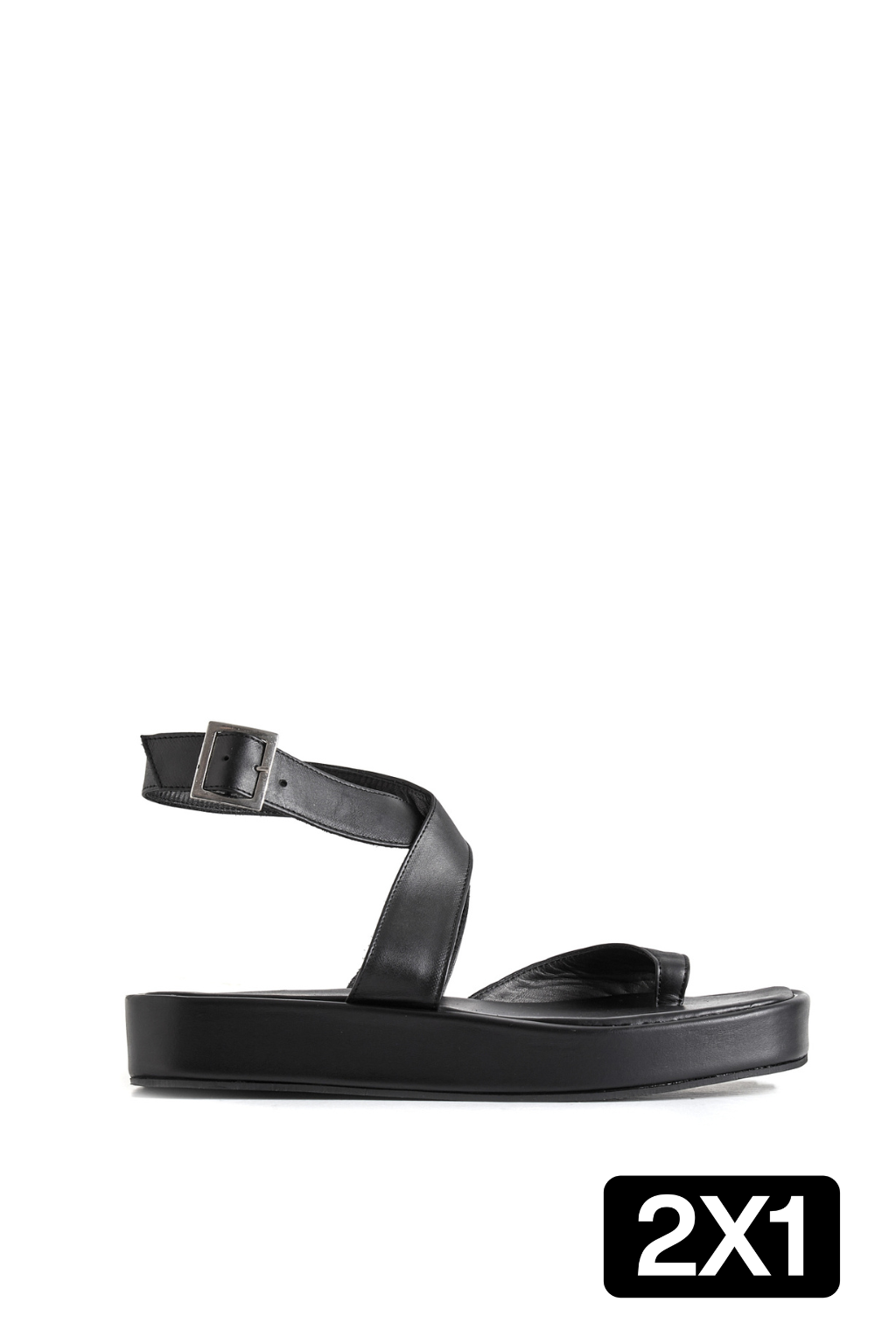 Sandalias Phoenix Negras Cuero (2x1)