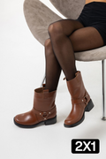 Botas Lena Chocolate Cuero (2x1)