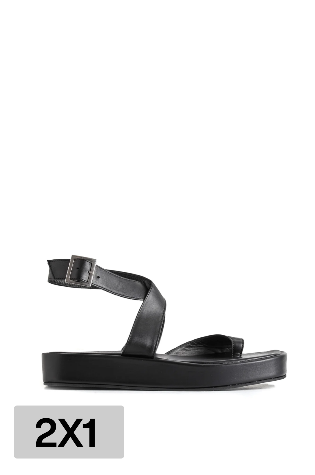 Sandalias Phoenix Negras Cuero (2x1)
