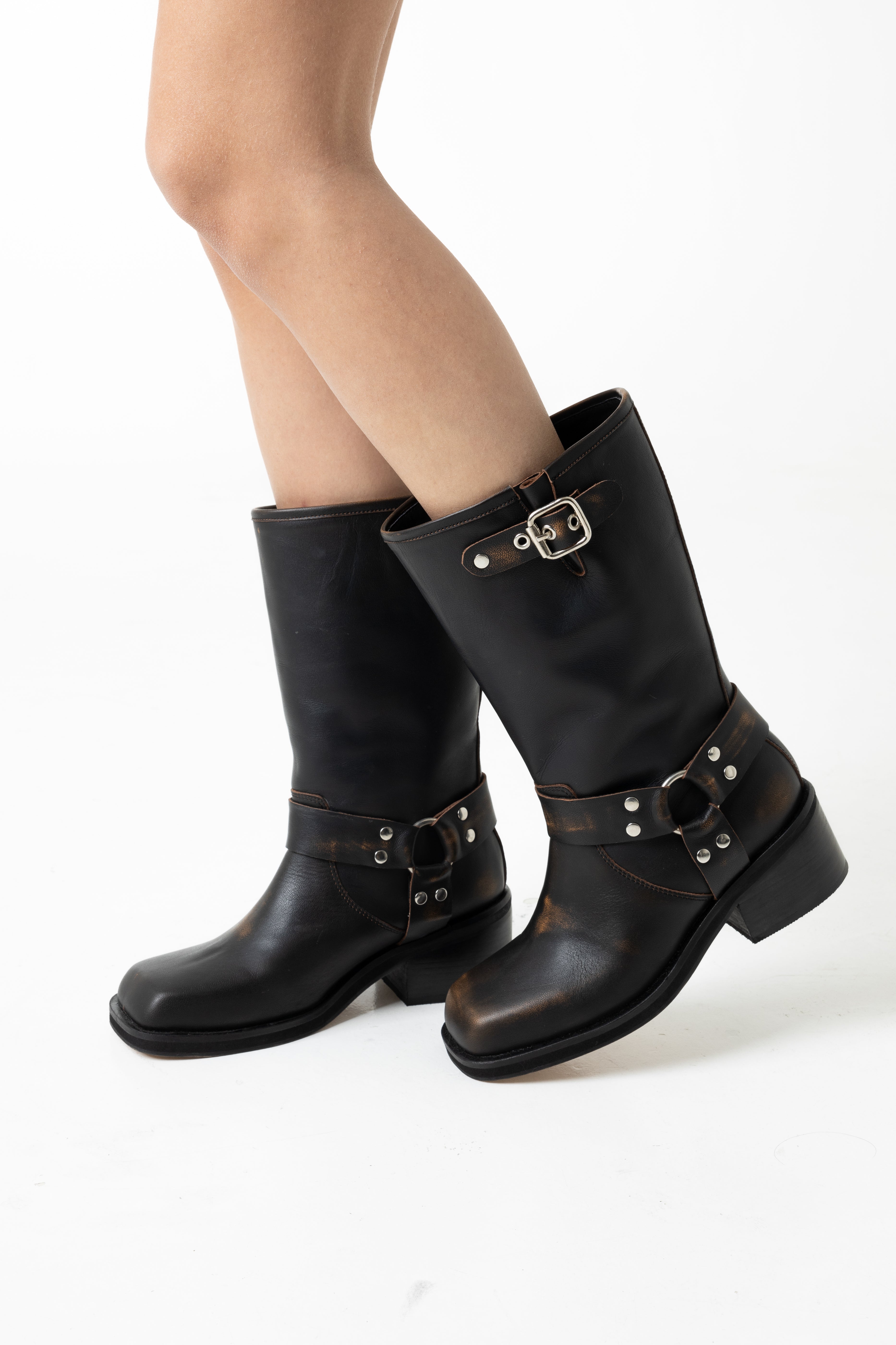 Botas Swag Marrón Cuero