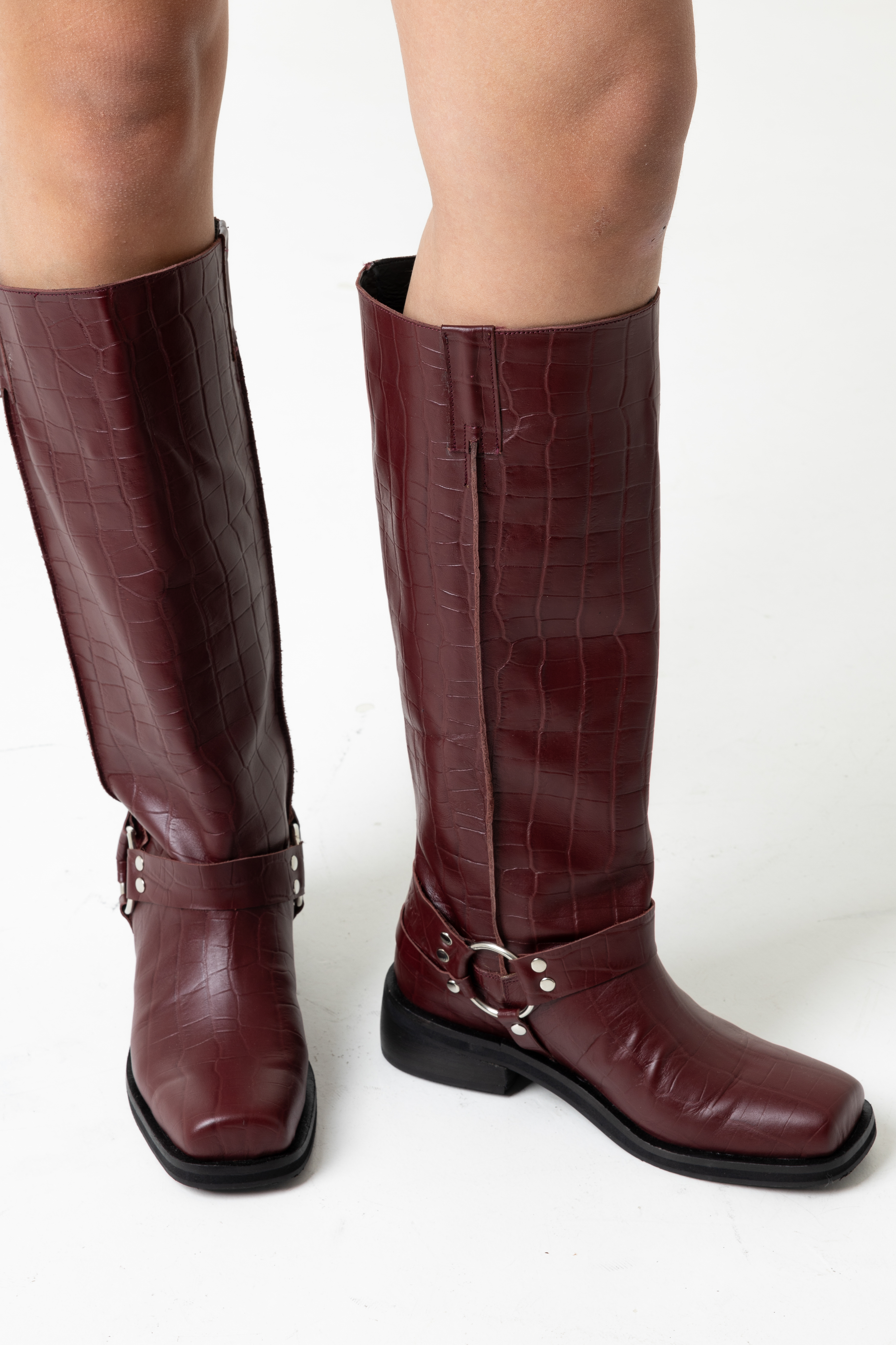 Botas Agoura Rojas Cuero