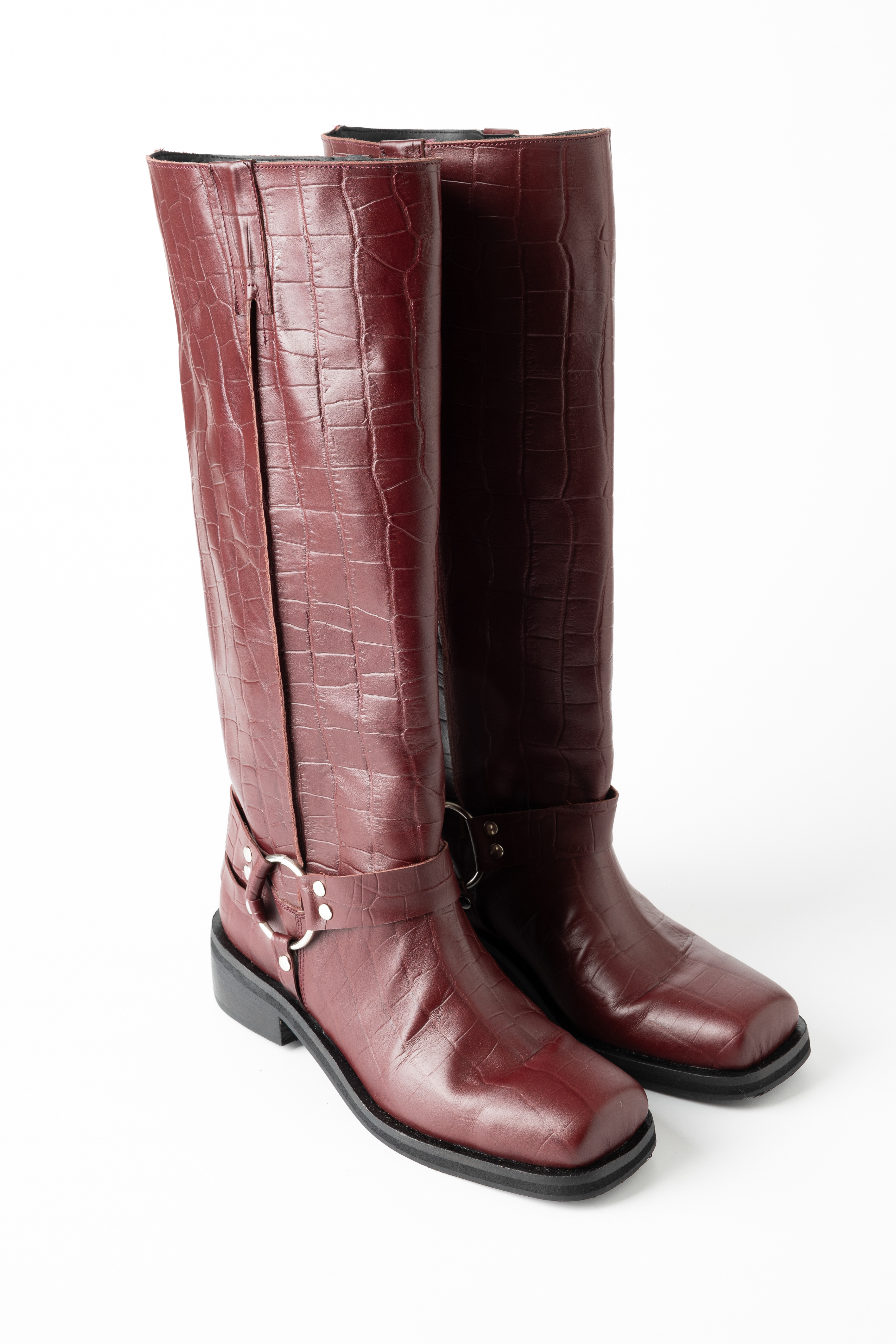 Botas Agoura Rojas Cuero