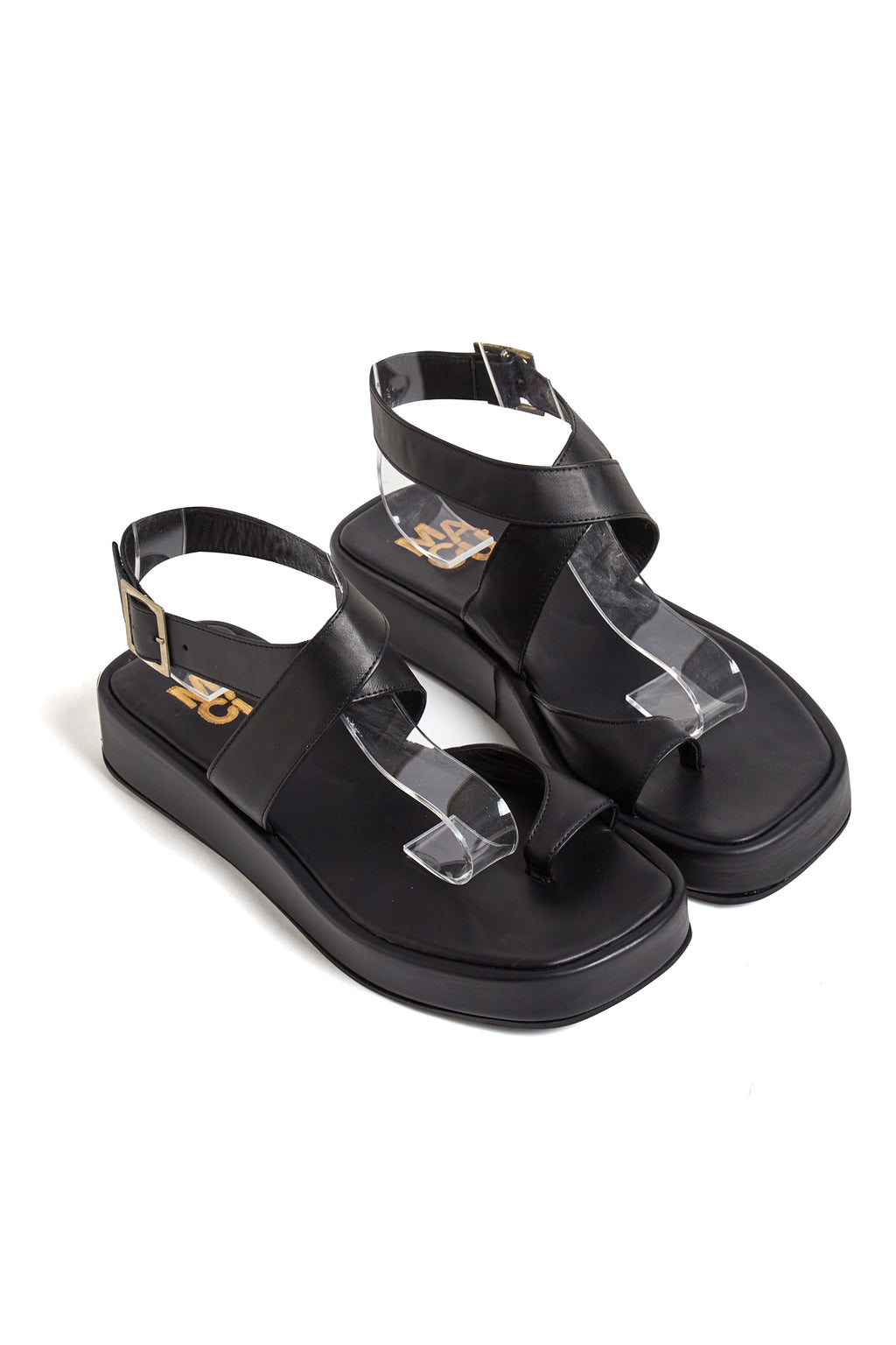 Sandalias Phoenix Negras Cuero (2x1)