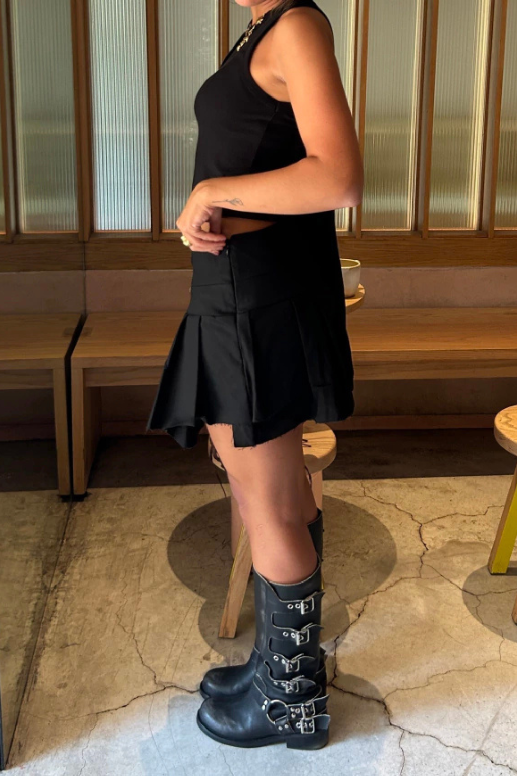 Botas Tati Cuero Negras