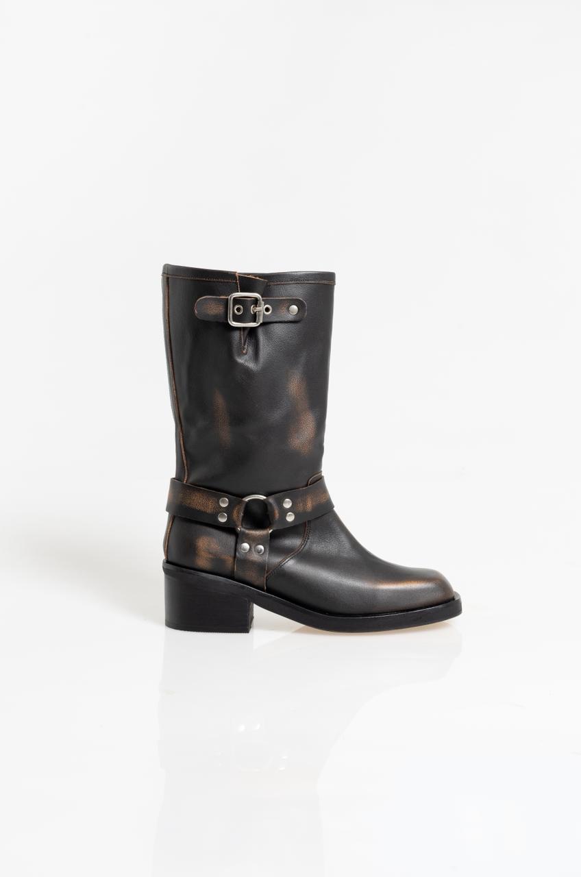 Botas Swag Marrón Cuero