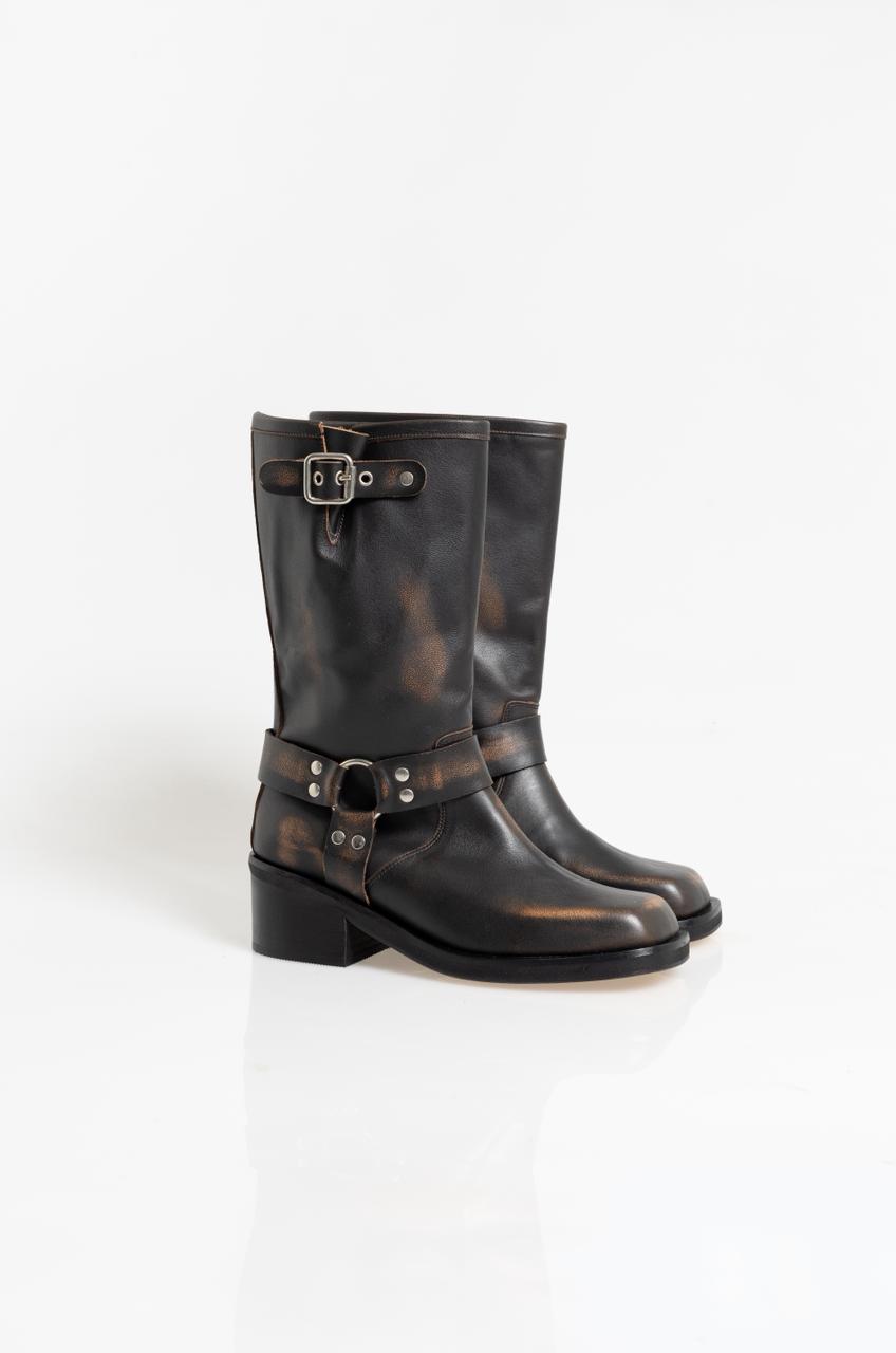 Botas Swag Marrón Cuero