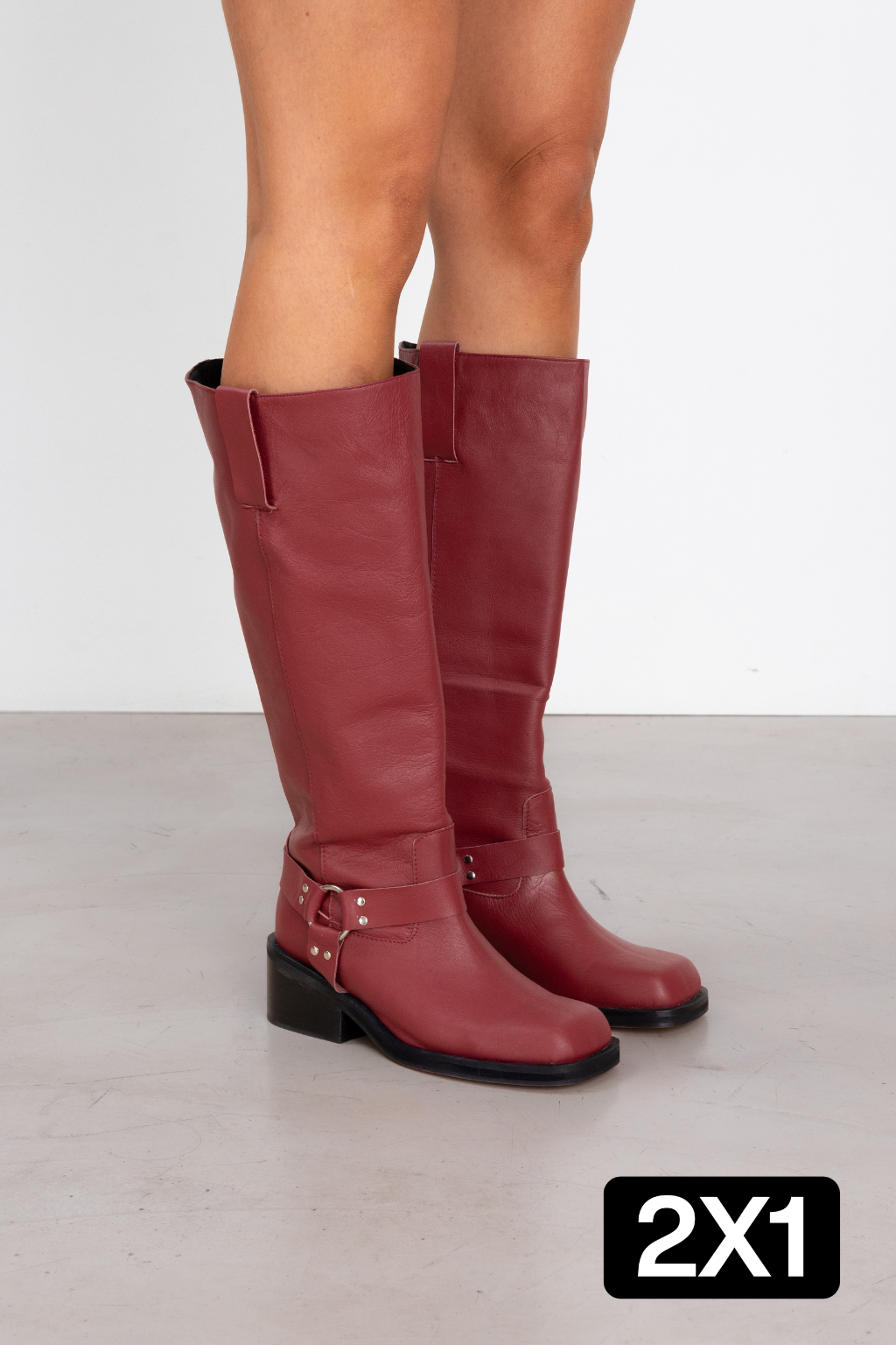 Botas Harlem Rojas Cuero