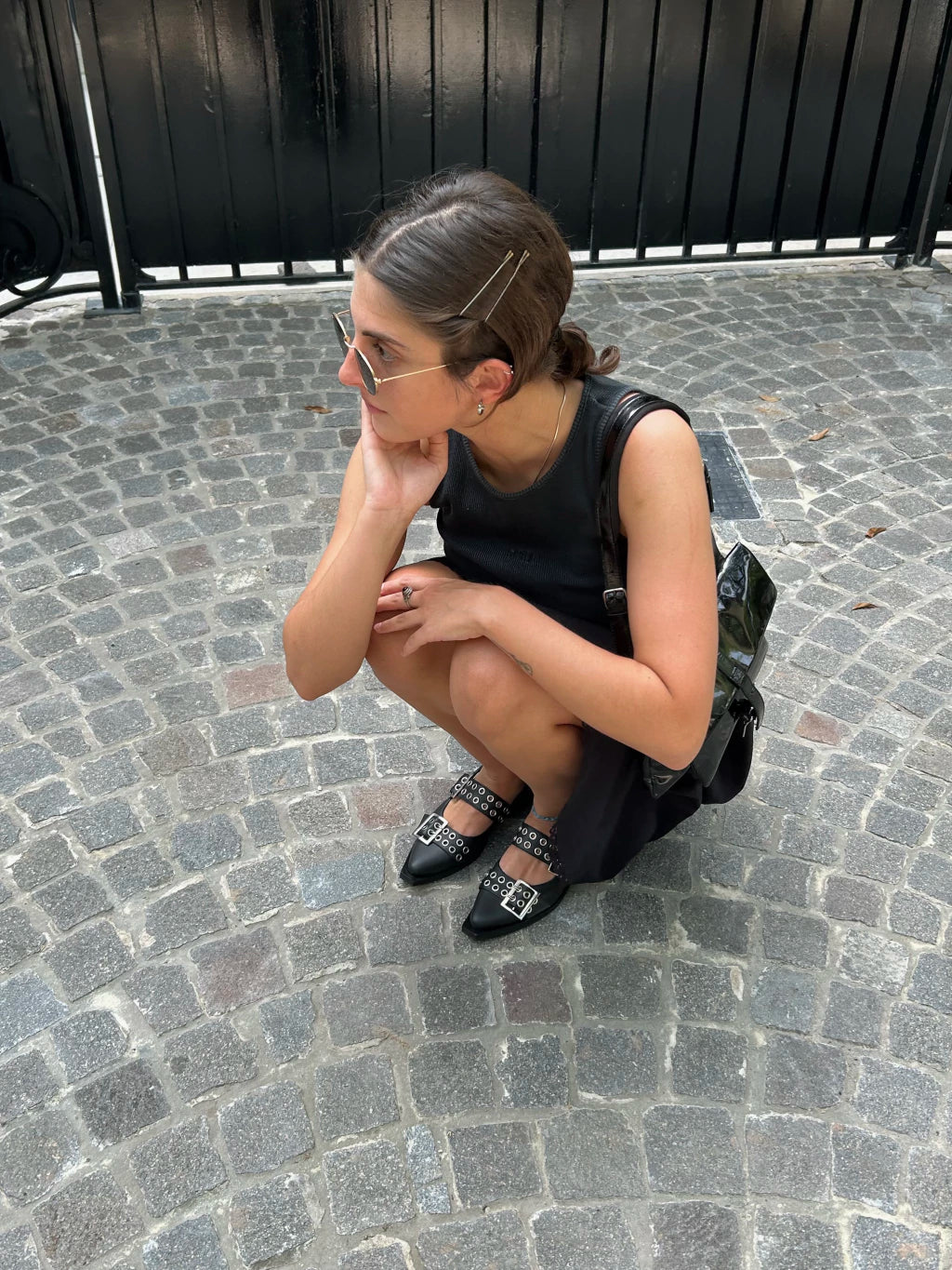 Chatas Valencia Cuero Negras (2x1)