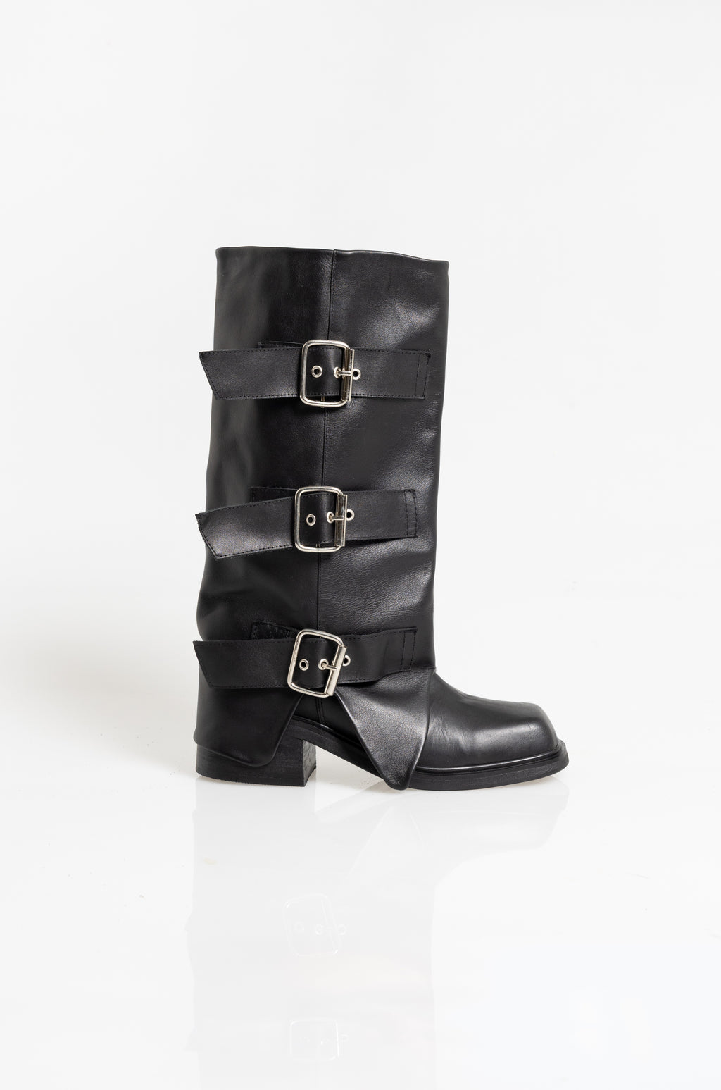 Botas New York Negras Cuero PRE VENTA