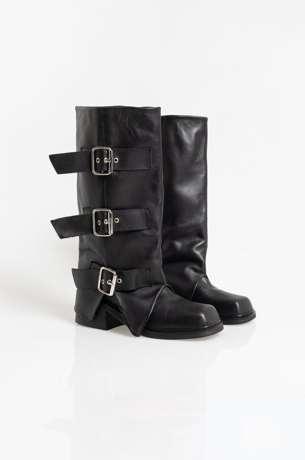 Botas New York Negras Cuero PRE VENTA