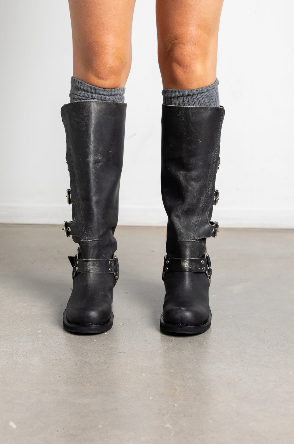 Botas Tati Cuero Negras