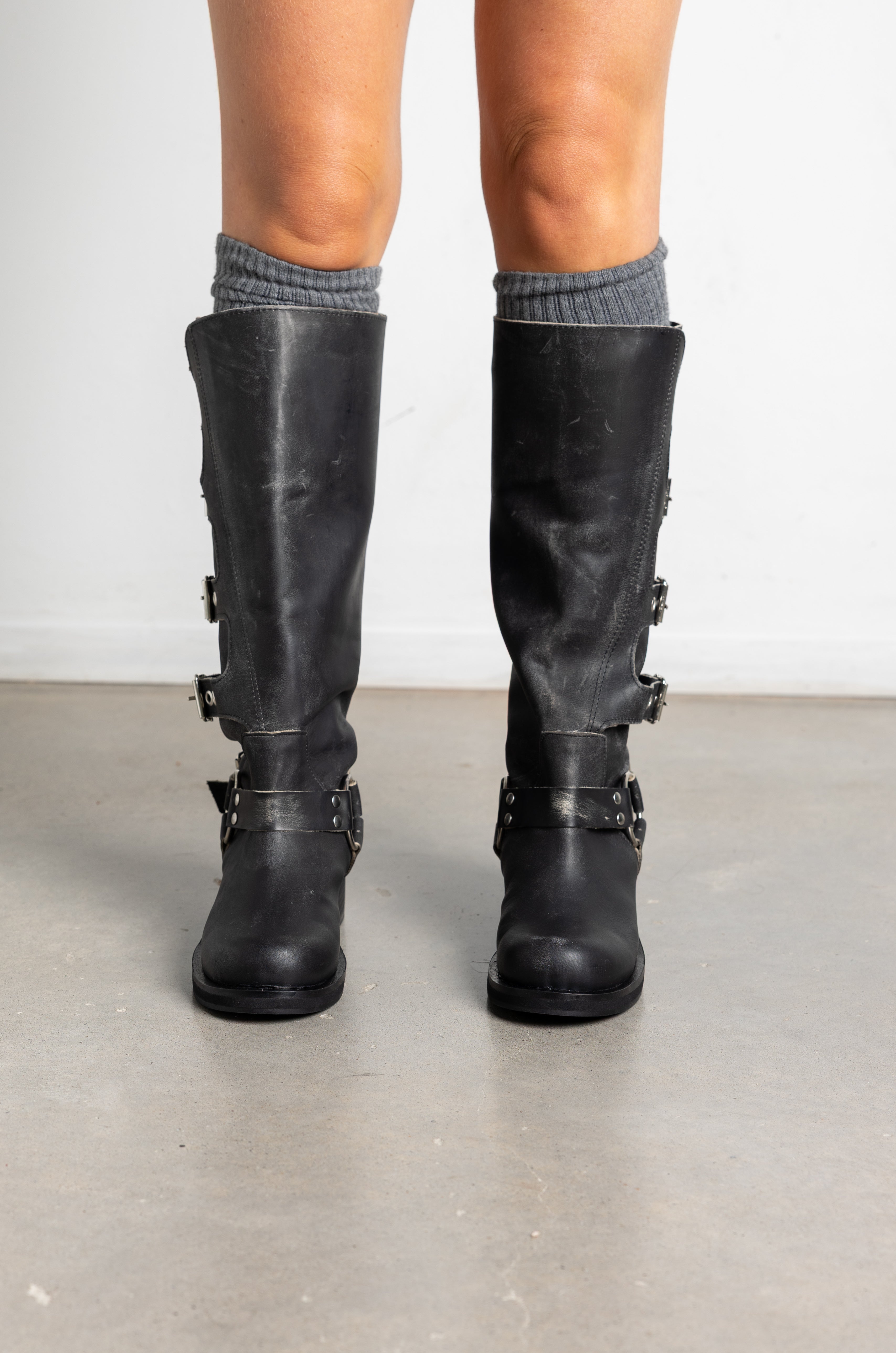 Botas Tati Cuero Negras