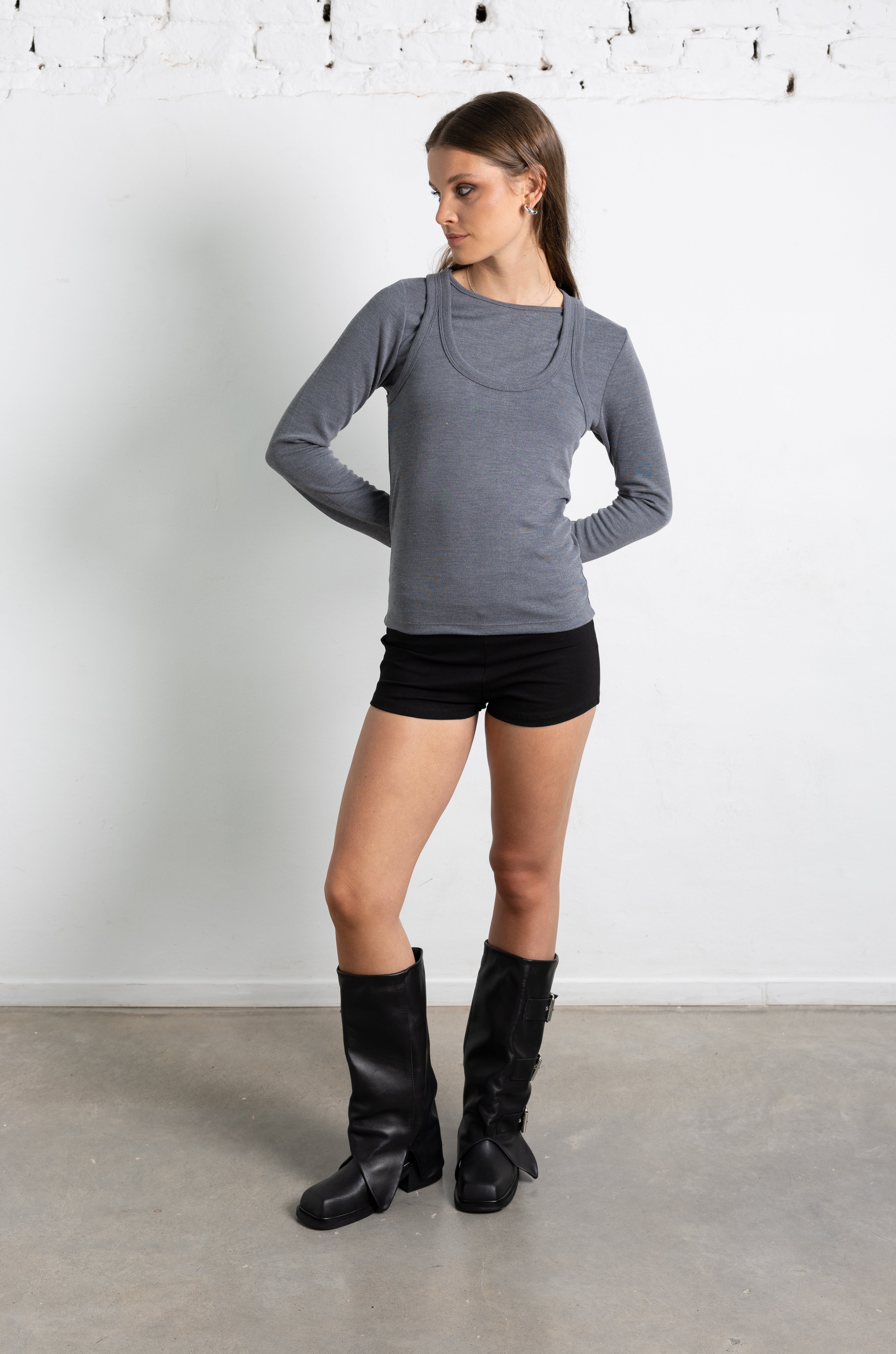 Botas New York Negras Cuero PRE VENTA
