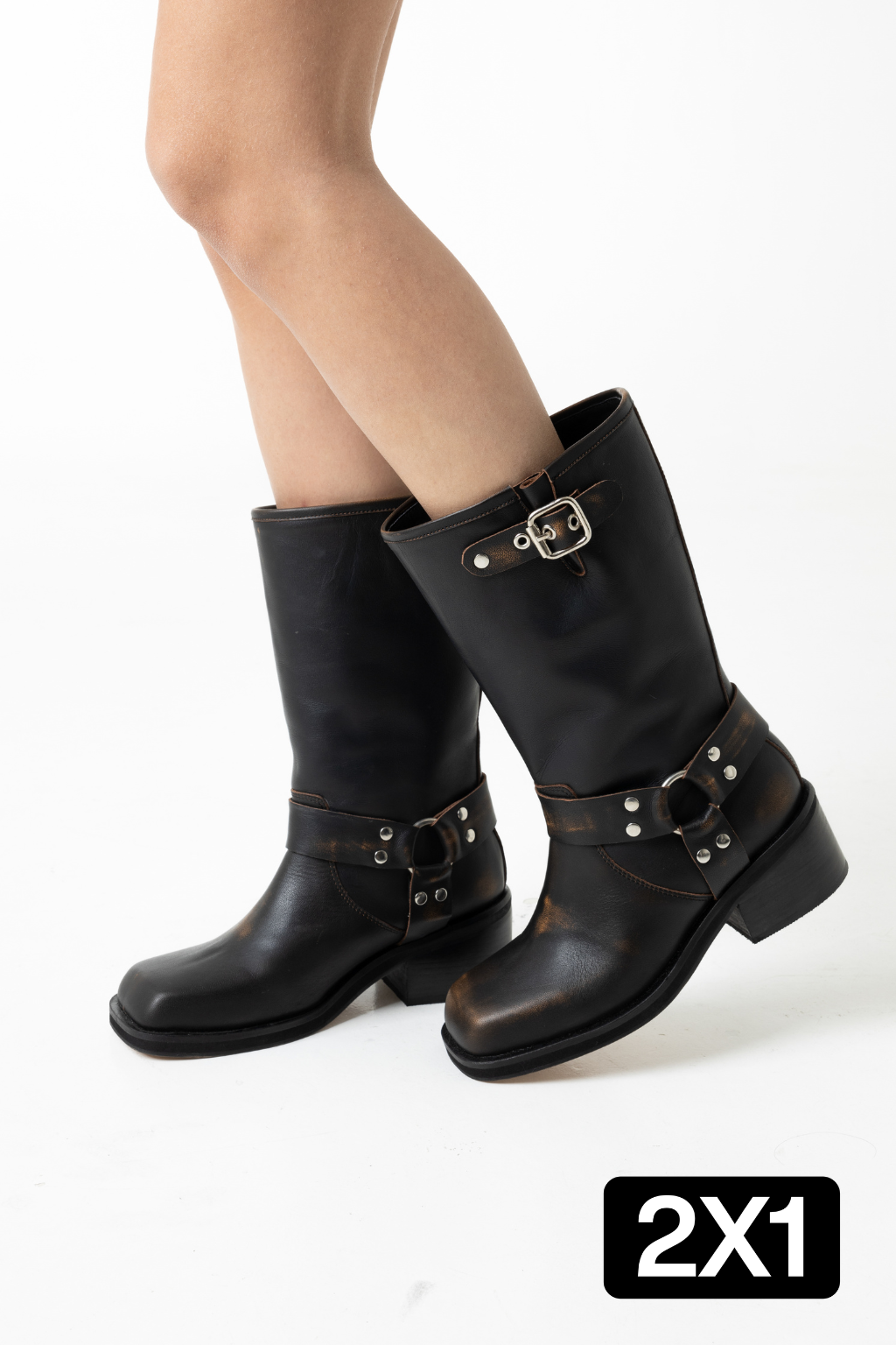 Botas Swag Marrón Cuero