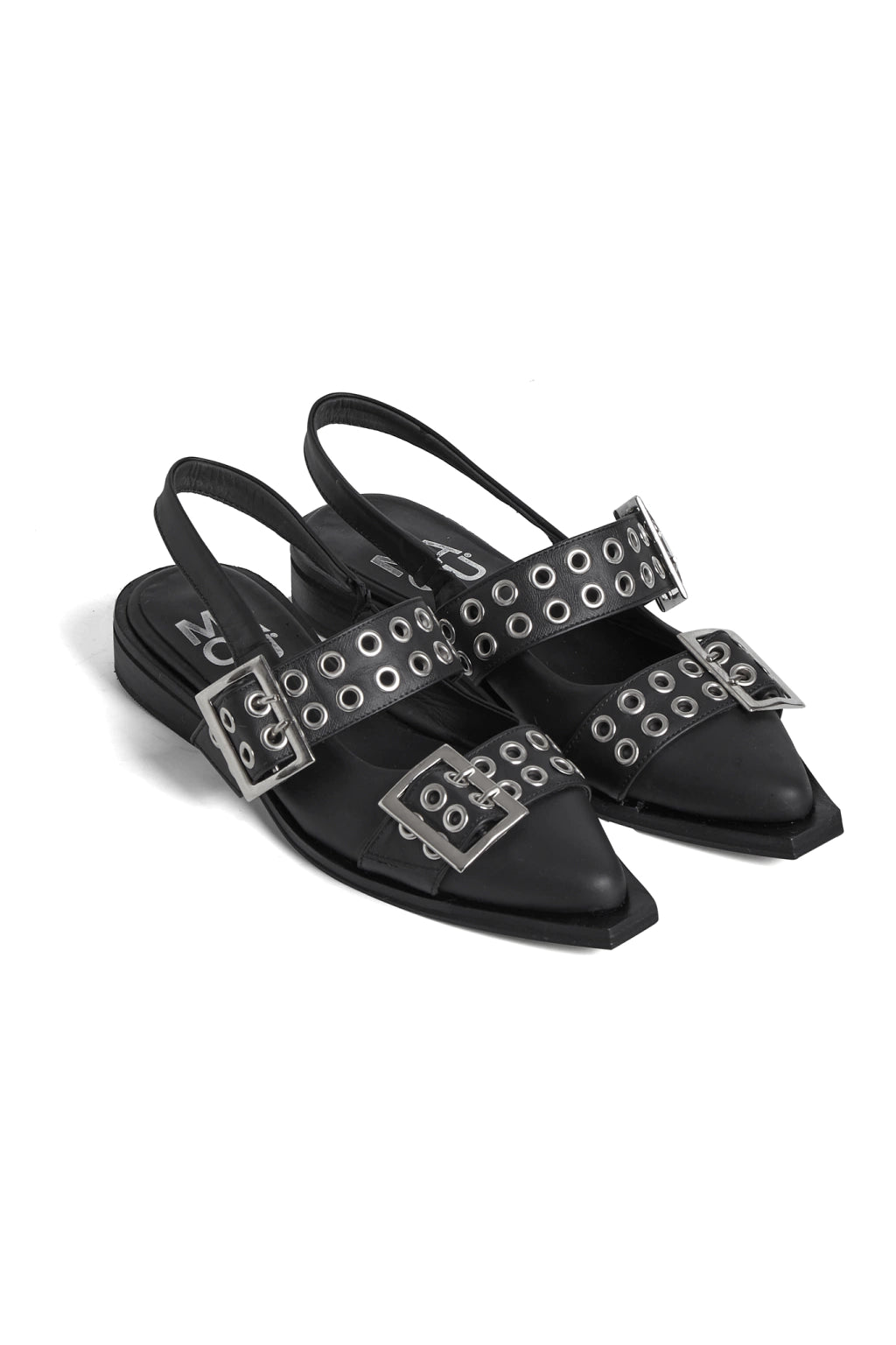 Chatas Valencia Cuero Negras (2x1)