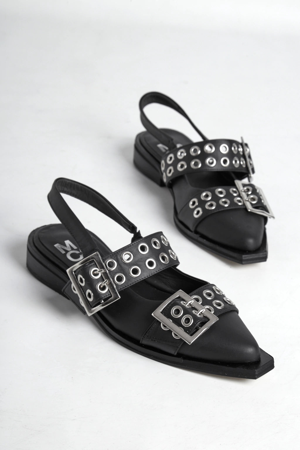 Chatas Valencia Cuero Negras (2x1)